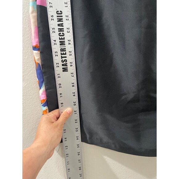 Ann Taylor LOFT Womens Size 8p Gray multi Colored Floral Shift dress Career - Picture 7 of 8